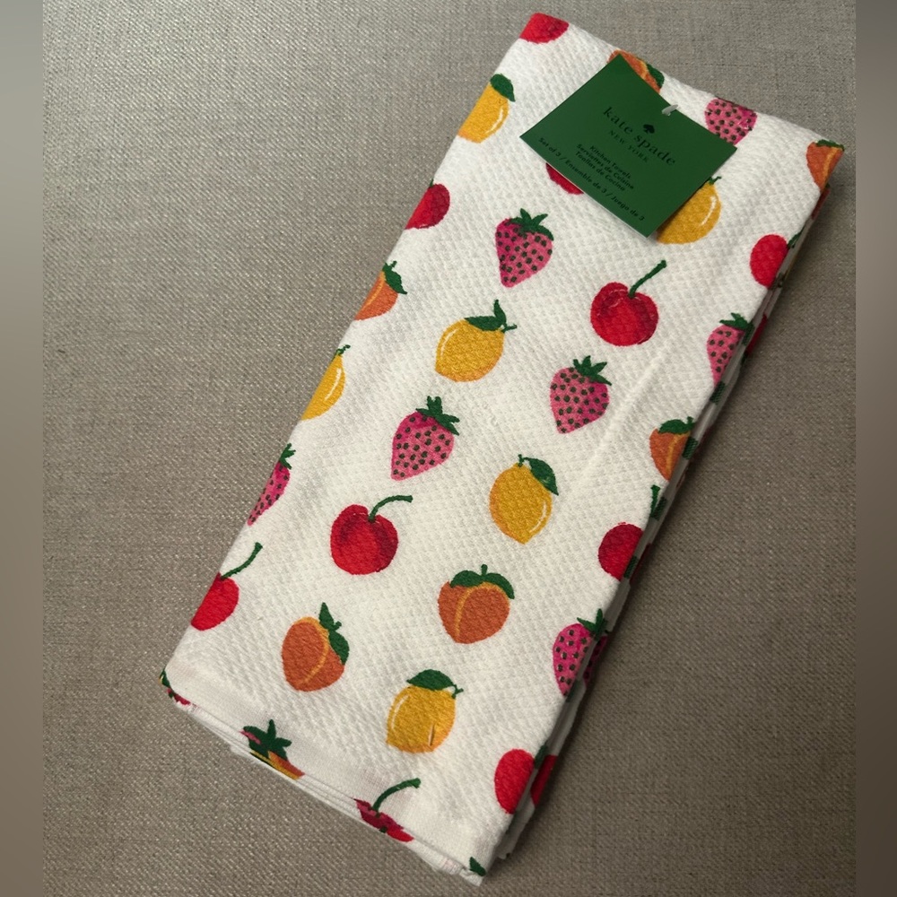 Kate Spade Fruit Print Kitchen Towel